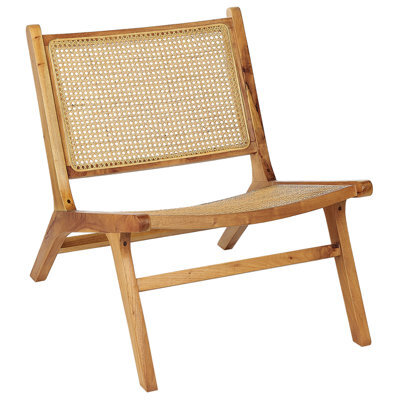 Beliani Armchair Middletown Mahogany Natural - image 1