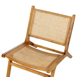 Beliani Armchair Middletown Mahogany Natural - thumbnail 7