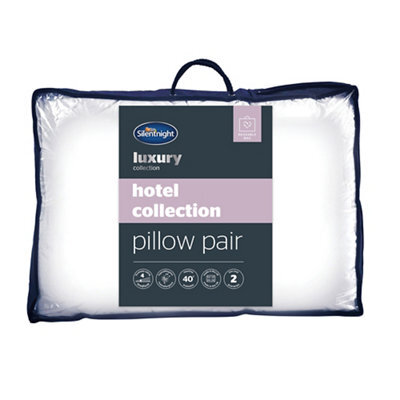 Silentnight Luxury Hotel Medium Hypoallergenic Pillow, Pair Of 2 - image 1