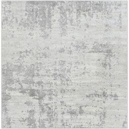 Livabliss Square Monaco-Abstract Grey Ivory Modern Marble Living Dining Bedroom Rug 200 X 200 Cm Easy Care, Non Shedding - thumbnail 1