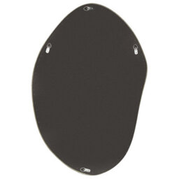 Beliani Wall Mirror Lenax 59 Cm 90 Cm Velvet Olive Green - thumbnail 5