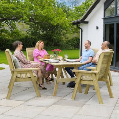 Freya 6 Seater Dining Set Garden Dining Set By Zest Outdoor Living - image 1