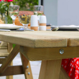 Freya 6 Seater Dining Set Garden Dining Set By Zest Outdoor Living - thumbnail 5