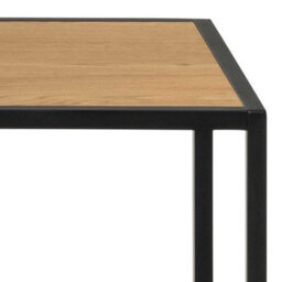 Wyld Haus El Paso 4-Shelf Step Design Bookcase - Black Steel Frame & Wild Oak-Effect Shelves - thumbnail 5
