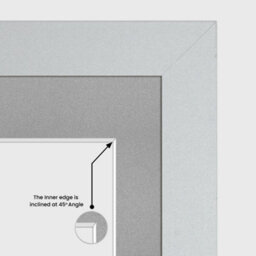AK Frames 16X8 Purple Sleek Multi Photo Frame With Silver Mount - Holds 3 Apertures (3X) 7X5 Photos - thumbnail 7