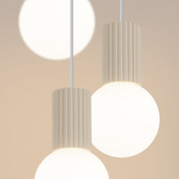 Luminosa Lighting Luminosa Halo Cluster Pendant Ceiling Light Beige 3X G9 - thumbnail 3