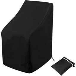 Waterproof 210D Oxford Stacking Chair Covers For Outdoor Patio Chaise Lounges And Stacking Chairs - thumbnail 1