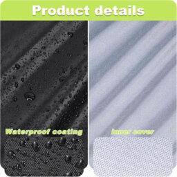 Waterproof 210D Oxford Stacking Chair Covers For Outdoor Patio Chaise Lounges And Stacking Chairs - thumbnail 3
