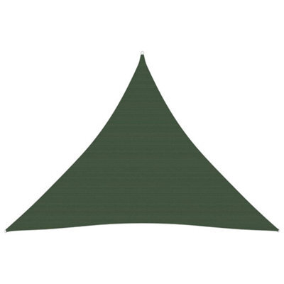 Berkfield Sunshade Sail 160 G/m2 Dark Green 4X4X4 M Hdpe - image 1