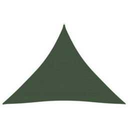Berkfield Sunshade Sail 160 G/m2 Dark Green 4X4X4 M Hdpe