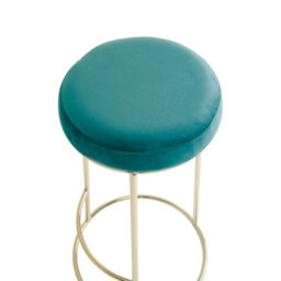 Orsina Manhattan Green Velvet Tall Bar Stool - thumbnail 8
