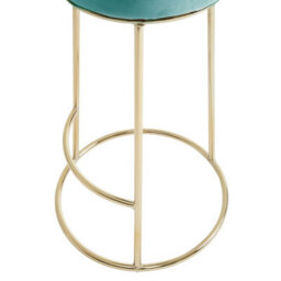 Orsina Manhattan Green Velvet Tall Bar Stool - thumbnail 9