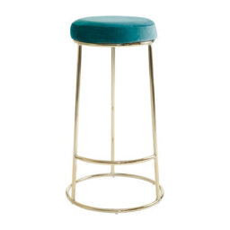 Orsina Manhattan Green Velvet Tall Bar Stool