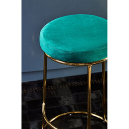 Orsina Manhattan Green Velvet Tall Bar Stool - thumbnail 5