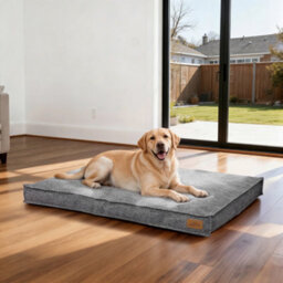 Bingopaw Orthopedic Foam Dog Bed, 103X69X10Cm Linen Calming Surface Waterproof Comfort Mattress Pillow - thumbnail 6