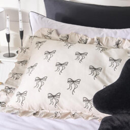 Ohs Bows Frill Bolster Pillow Soft Maternity Back Support Filled Cushion - thumbnail 2