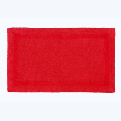 Homescapes Luxury Reversible Extra Large Bath Mat - Red - image 1