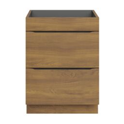 GoodHome Imandra Standard Matt Walnut Effect Freestanding Bathroom Cabinet (H) 820mm (W) 600mm - thumbnail 2