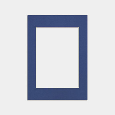 Ak Frames A4 Blue Picture Mounts To Fit 9X6 Aperture Size - Mount Board Only (No Frame Included) - image 1