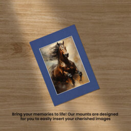 Ak Frames A4 Blue Picture Mounts To Fit 9X6 Aperture Size - Mount Board Only (No Frame Included) - thumbnail 5