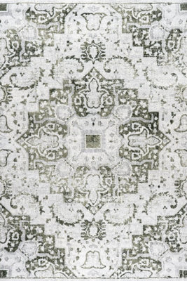 The Rugs Montana Green Oriental Area Rug And Runner Soft Durable Pet Friendly Easy To Clean Living Room Bedroom 4060Grn - image 1