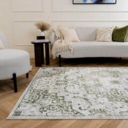The Rugs Montana Green Oriental Area Rug And Runner Soft Durable Pet Friendly Easy To Clean Living Room Bedroom 4060Grn - thumbnail 7