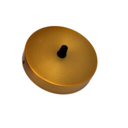One Outlet Ceiling Rose Metal Pendant Light Cover Plate 120mm Yellow Brass With Accessories For Vintage Ceiling And Wall Lamps