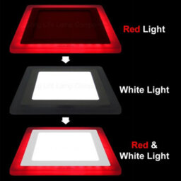 Long Life Lamps Company 18W Recessed Led Square Ring Panel Red - thumbnail 7