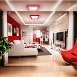 Long Life Lamps Company 18W Recessed Led Square Ring Panel Red - thumbnail 8
