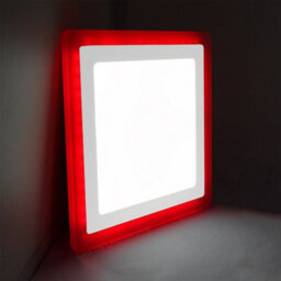 Long Life Lamps Company 18W Recessed Led Square Ring Panel Red - thumbnail 5