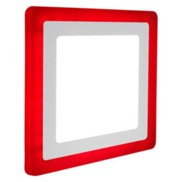 Long Life Lamps Company 18W Recessed Led Square Ring Panel Red