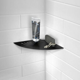 Smedbo Bathroom Shower Grout Line Corner Shelf - Lines Design - thumbnail 2