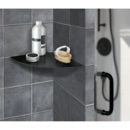 Smedbo Bathroom Shower Grout Line Corner Shelf - Lines Design - thumbnail 3