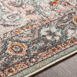 Livabliss Ankara-Vintage Grey Red Traditional Boho Living Dining Bedroom Rug 200 X 275 Cm Easy Care, Non Shedding - thumbnail 3