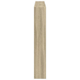 Berkfield Headboard Cabinet With Led Sonoma Oak 140X17X102 Cm - thumbnail 7
