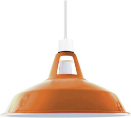 Homin Orange Pendant Lampshade Retro Industrial Style, Easy To Assemble, Hexagonal