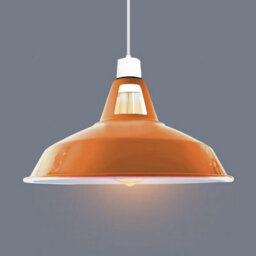 Homin Orange Pendant Lampshade Retro Industrial Style, Easy To Assemble, Hexagonal - thumbnail 4