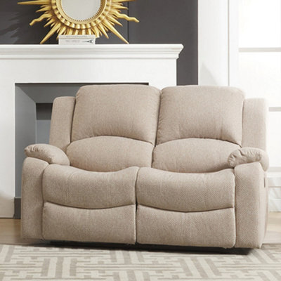 Marldon 150Cm Wide Beige Fabric 2 Seat Electrically Operated Reclining 2 Seat Sofa - image 1