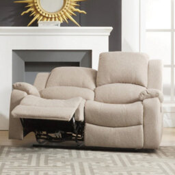 Marldon 150Cm Wide Beige Fabric 2 Seat Electrically Operated Reclining 2 Seat Sofa - thumbnail 2