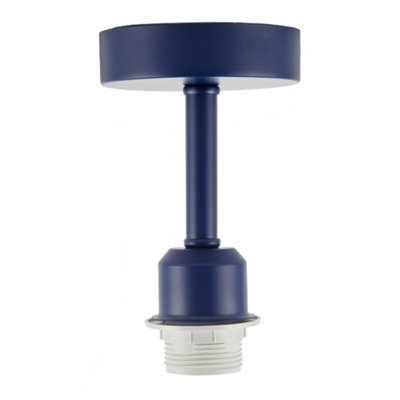 Happy Homewares Traditional Midnight Blue Ceiling Light Fitting To Hold Lamp Shades - image 1