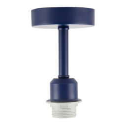Happy Homewares Traditional Midnight Blue Ceiling Light Fitting To Hold Lamp Shades - thumbnail 1