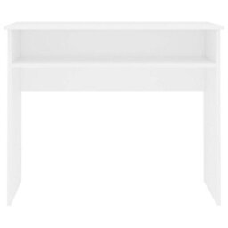 Berkfield Modern Desk White 90X50X74 Cm Engineered Wood - thumbnail 4