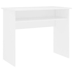 Berkfield Modern Desk White 90X50X74 Cm Engineered Wood - thumbnail 1