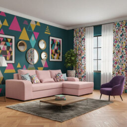 Virago Living Room Corner Sofa Bed Polyurethane Foam Wave Spring Wooden Legs Loose Cushions 285X165X90Cm Pink Right - thumbnail 2