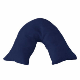 Microfibre Soft Touch V Shape Plain Dyed Pillowcase Navy - thumbnail 2