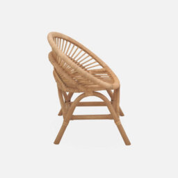 Sweeek - Children's Rattan Chair Maeva Natural 47X39.5X53 Cm - thumbnail 3