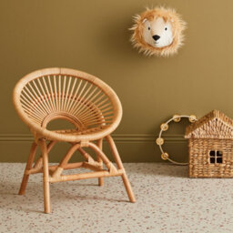 Sweeek - Children's Rattan Chair Maeva Natural 47X39.5X53 Cm - thumbnail 6