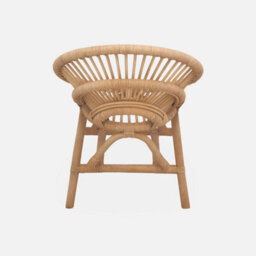 Sweeek - Children's Rattan Chair Maeva Natural 47X39.5X53 Cm - thumbnail 4