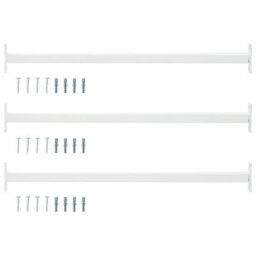 Walplus Adjustable Window Safety Bar 3 Pcs White Steel