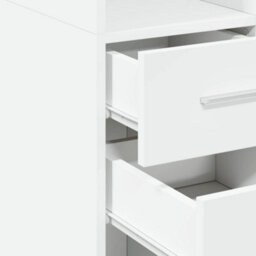 Berkfield Highboard White 50X42.5X185 Cm Engineered Wood - thumbnail 7